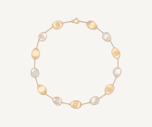 Marco Bicego Lunaria Color Halskette, 18 Karat Gelbgold — Detailansicht 1