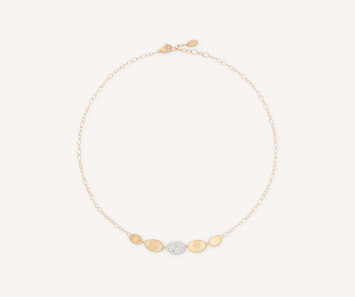 Marco Bicego Lunaria Halskette, 18 Karat Gelbgold — Detailansicht 4