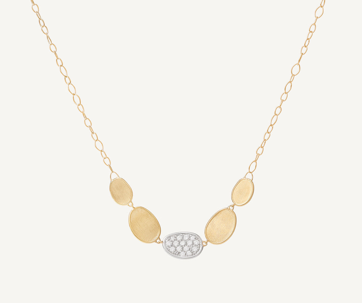 Marco Bicego Lunaria Halskette, 18 Karat Gelbgold — Detailansicht 1