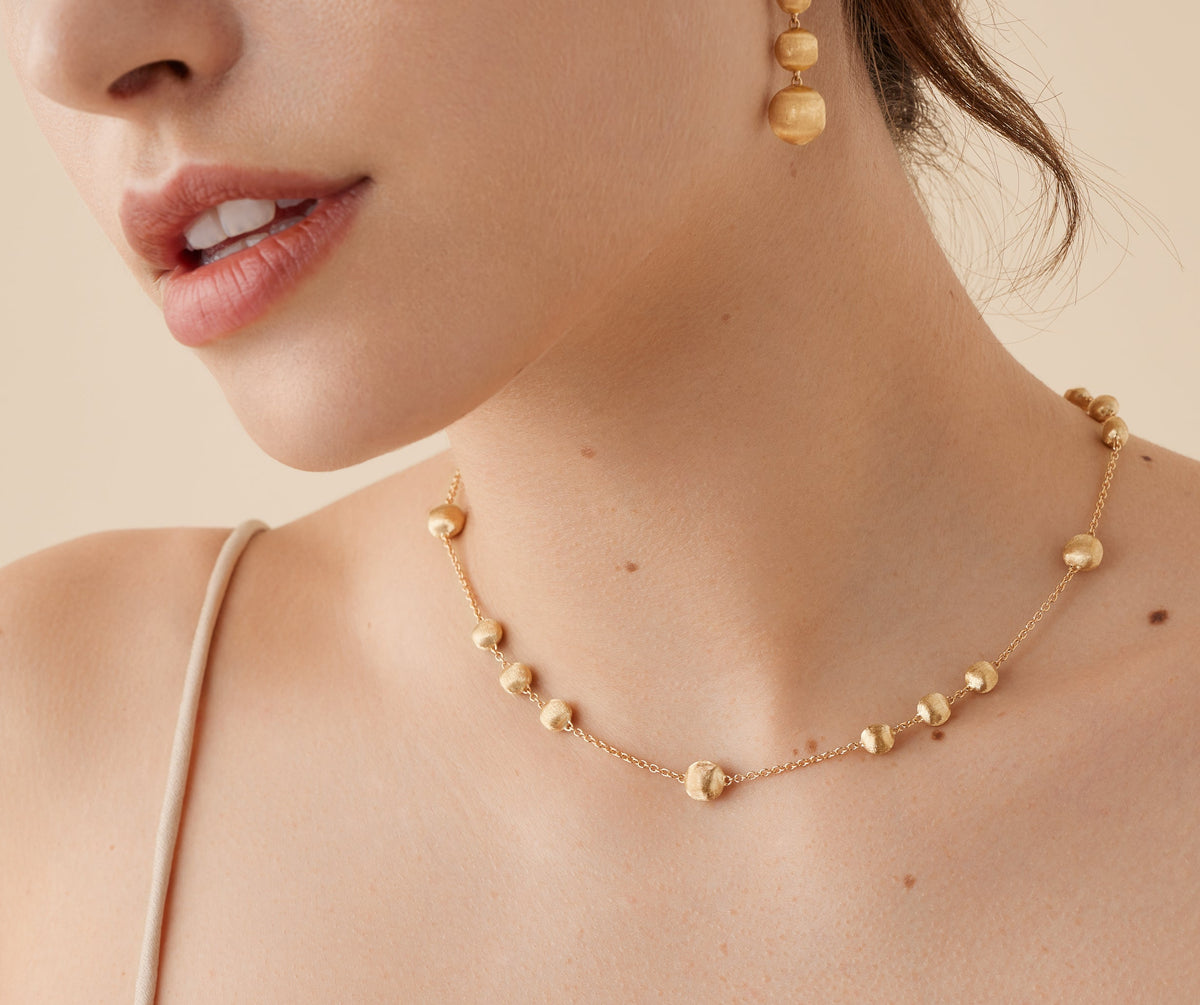 Marco Bicego Africa Halskette, 18 Karat Gelbgold — Detailansicht 2