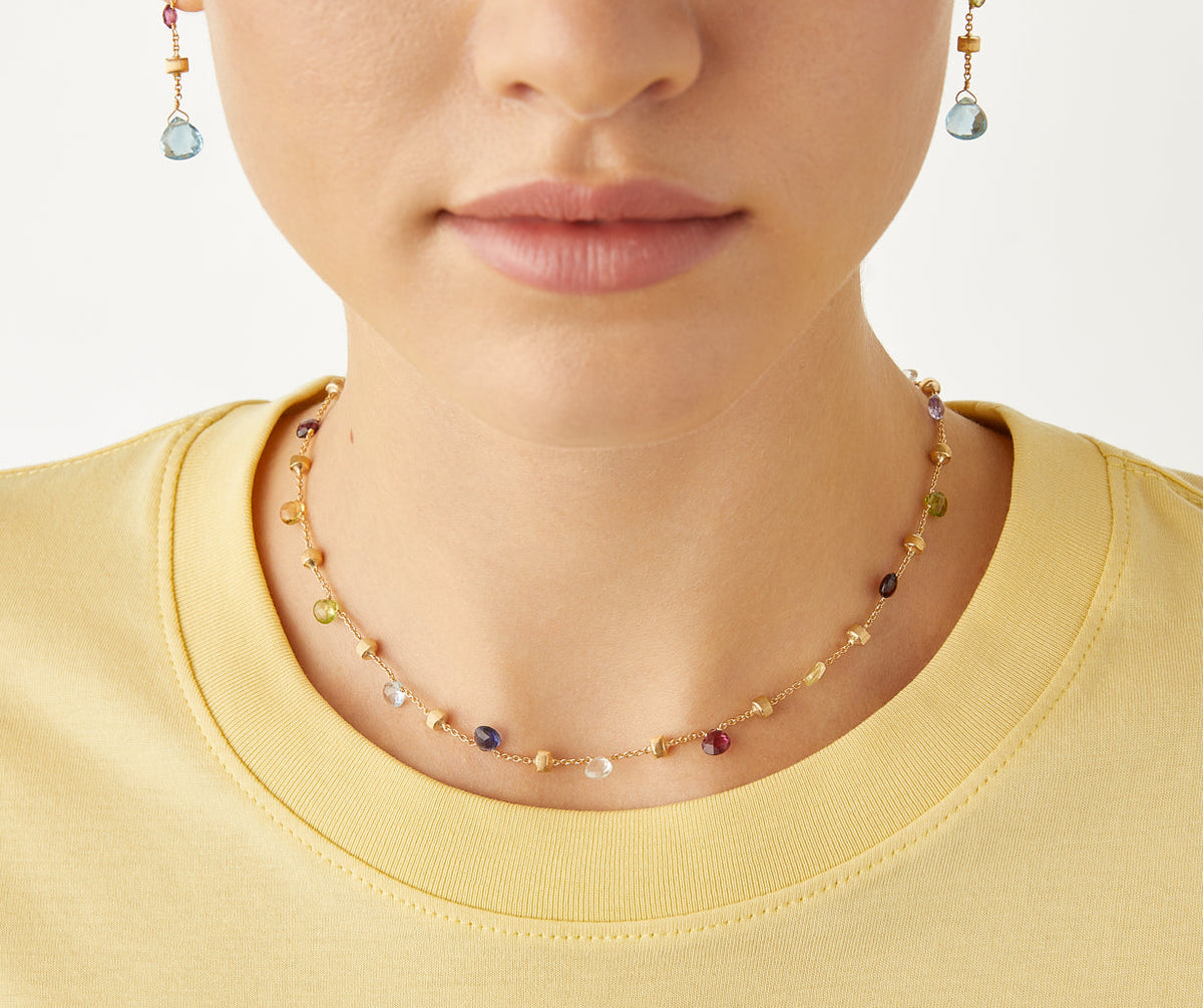 Marco Bicego Paradise Halskette, 18 Karat Gelbgold — Detailansicht 2