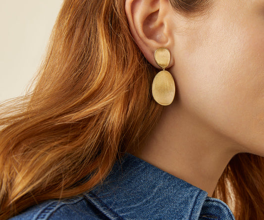 Marco Bicego Lunaria Ohrringe, 18 Karat Gelbgold — Detailansicht 1