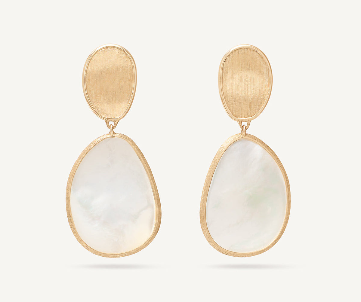 Marco Bicego Lunaria Color Ohrringe, 18 Karat Gelbgold — Detailansicht 1