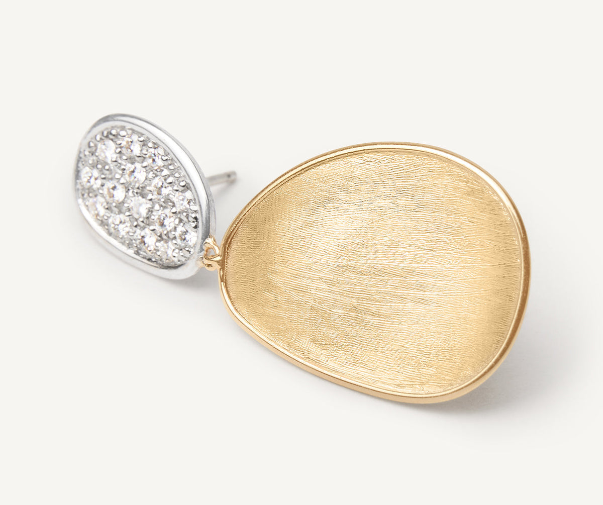 Marco Bicego Lunaria Ohrringe, 18 Karat Gelbgold — Detailansicht 3