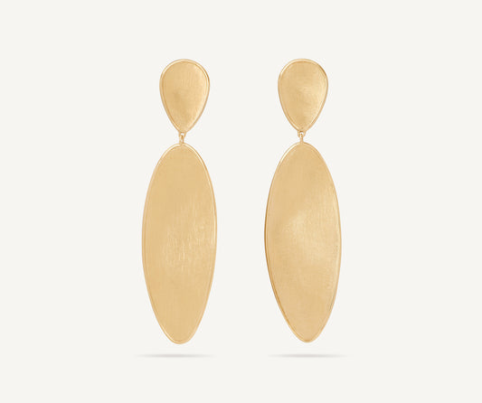 Marco Bicego Lunaria Twist Ohrringe, 18 Karat Gelbgold — Detailansicht 1