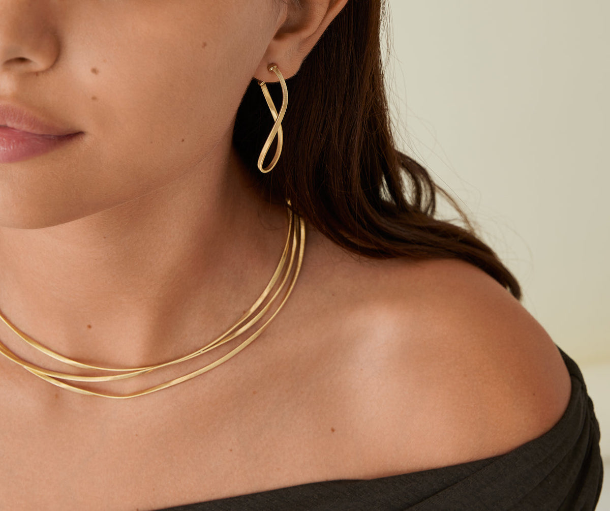 Marco Bicego Marrakech Ohrringe, 18 Karat Gelbgold — Detailansicht 3
