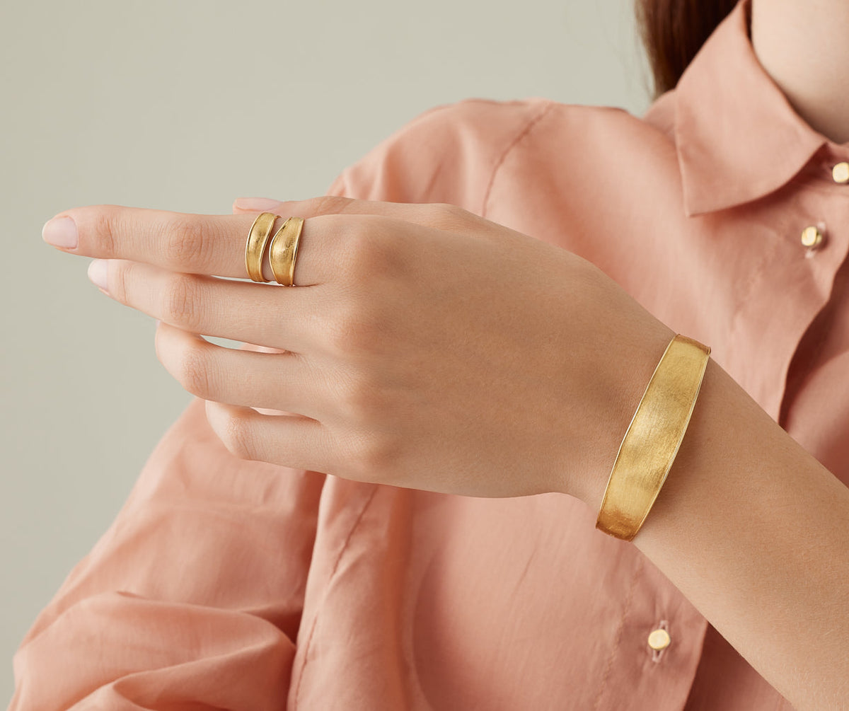 Marco Bicego Lunaria Armband, 18 Karat Gelbgold — Detailansicht 3