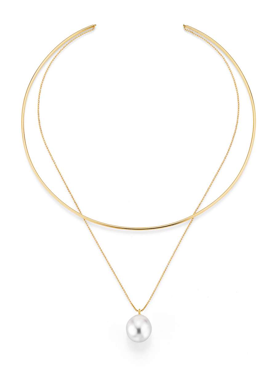 Yana Nesper Halsreif, Gold 750 Gelb – Open Mind – Ansicht 2