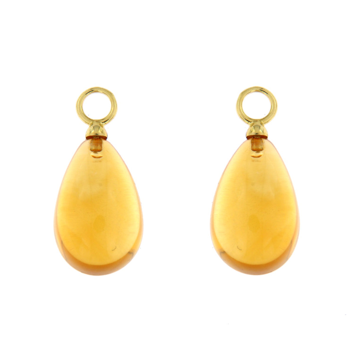 Alberti Einhänger Ohrringe Citrine Cabochon Schliff
