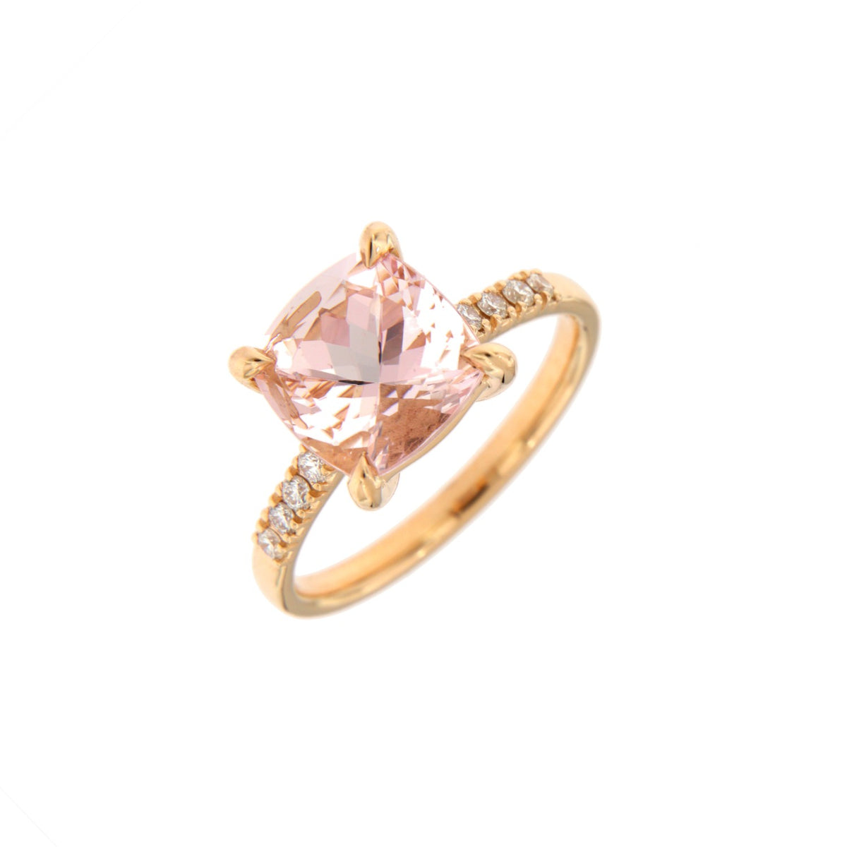 Alberti Ring, 750/-RG, Pink Morganit, 0,20ct, Anlg.53