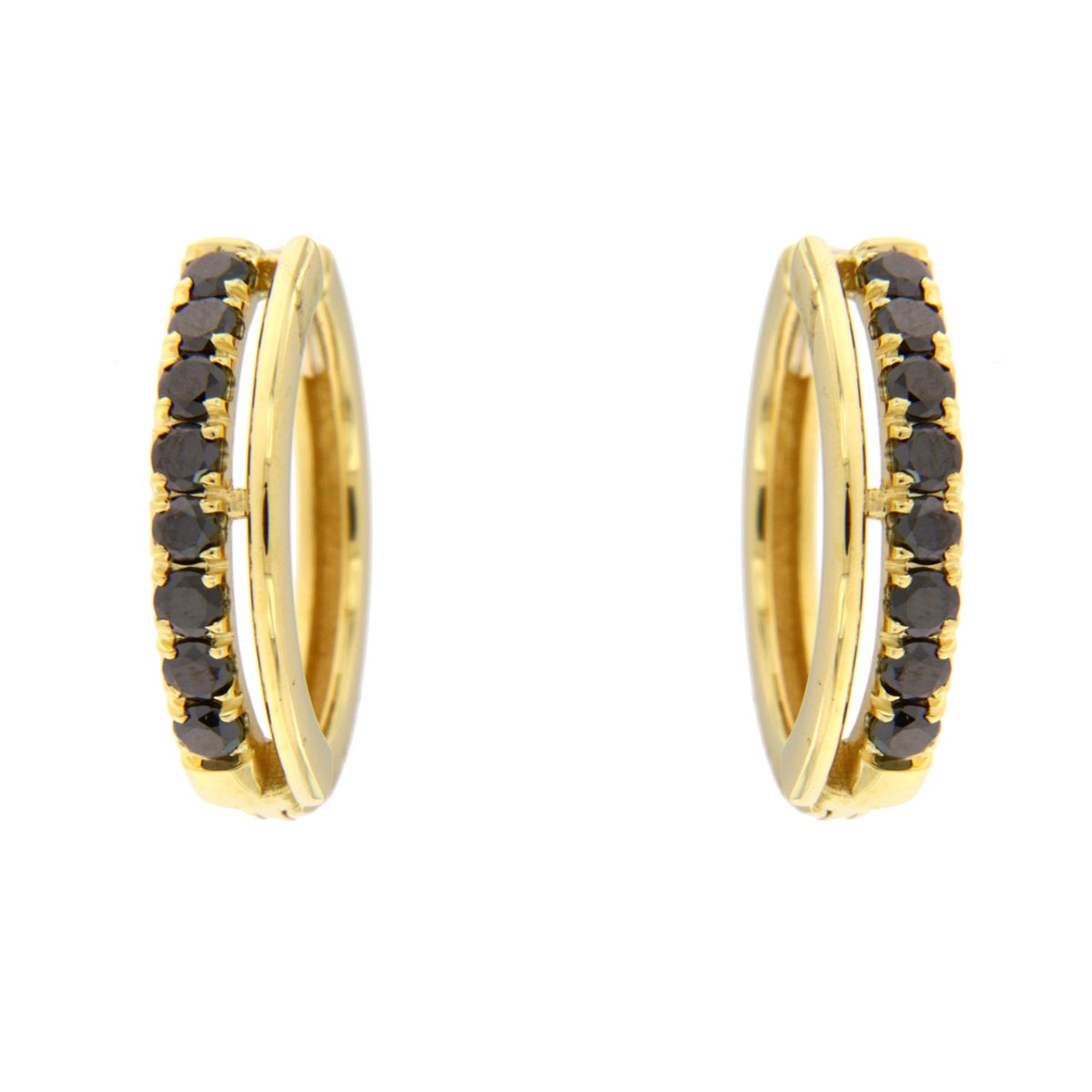 Alberti Creole, 750/- GG , black Diam.0,40 ct