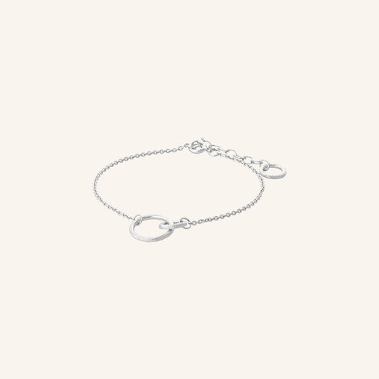 Double Armband silber