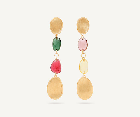 Marco Bicego Lunaria Color Ohrringe, 18 Karat Gelbgold — Detailansicht 1